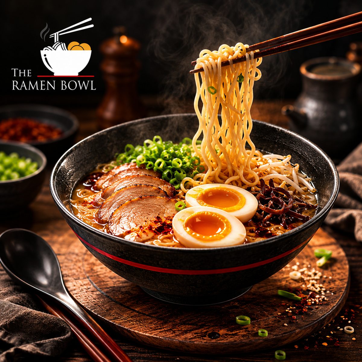 The Ramen Bowl signature bowl and identity