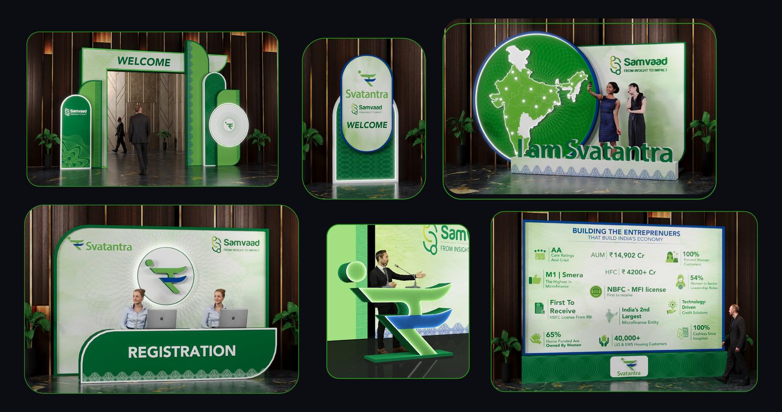 Svatantra, Spatial branding and welcome zones