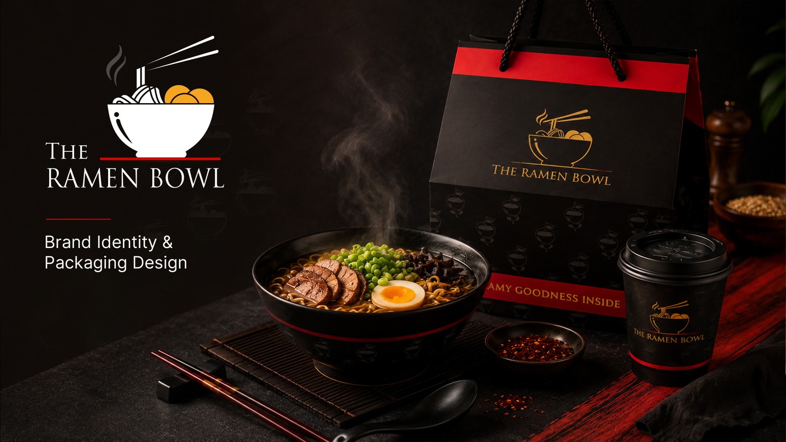 The Ramen Bowl brand identity and packaging design