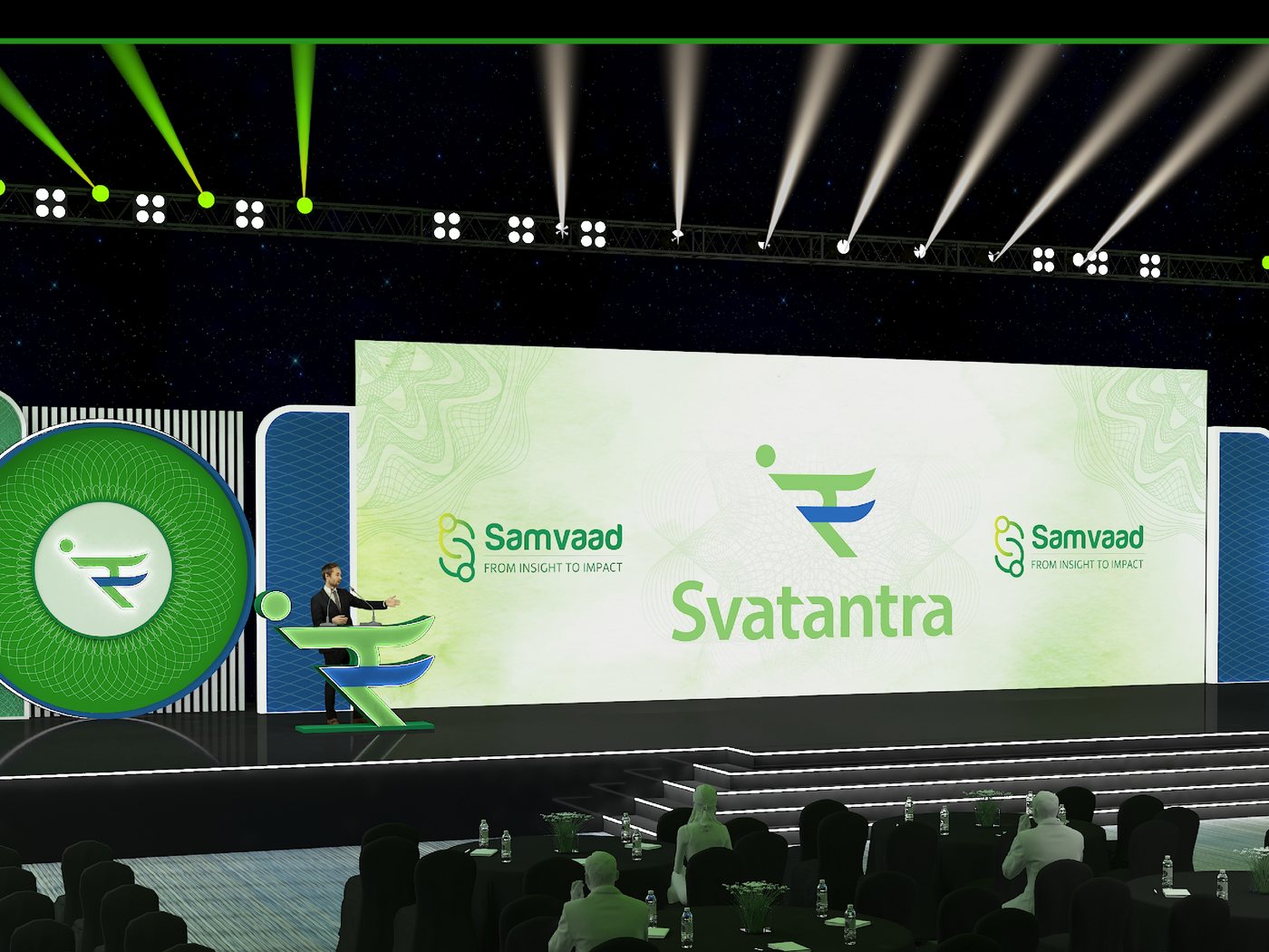 Svatantra Samvaad stage design